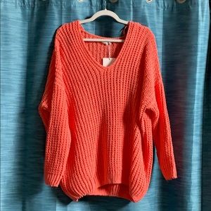 Light weight coral sweater